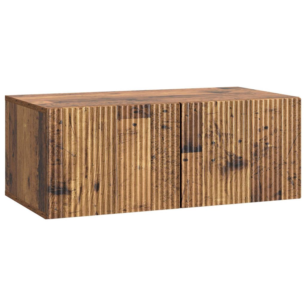 Wandmontierter TV-Schrank Altholz 78,5 x 41 x 30 cm