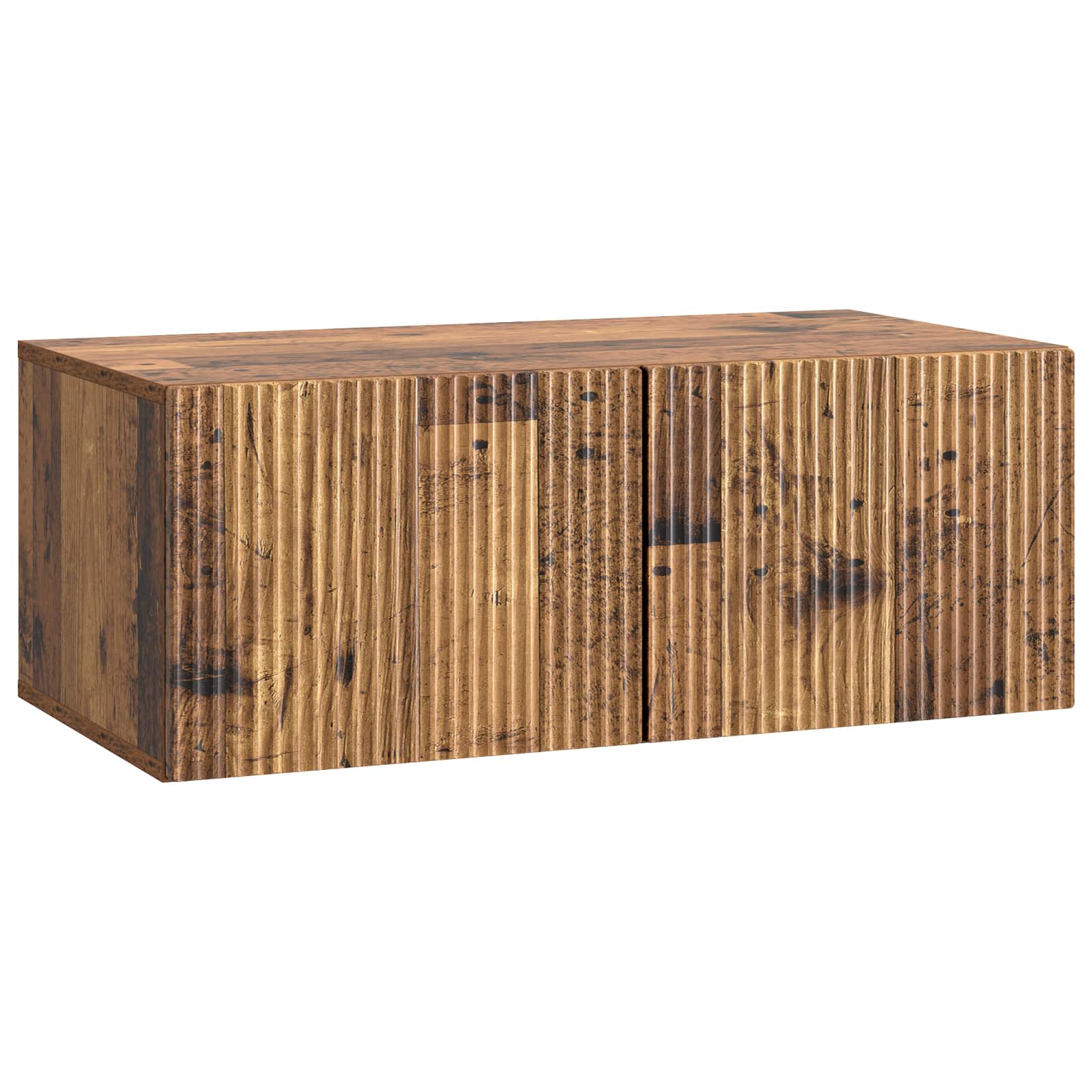 Wandmontierter TV-Schrank Altholz 78,5 x 41 x 30 cm