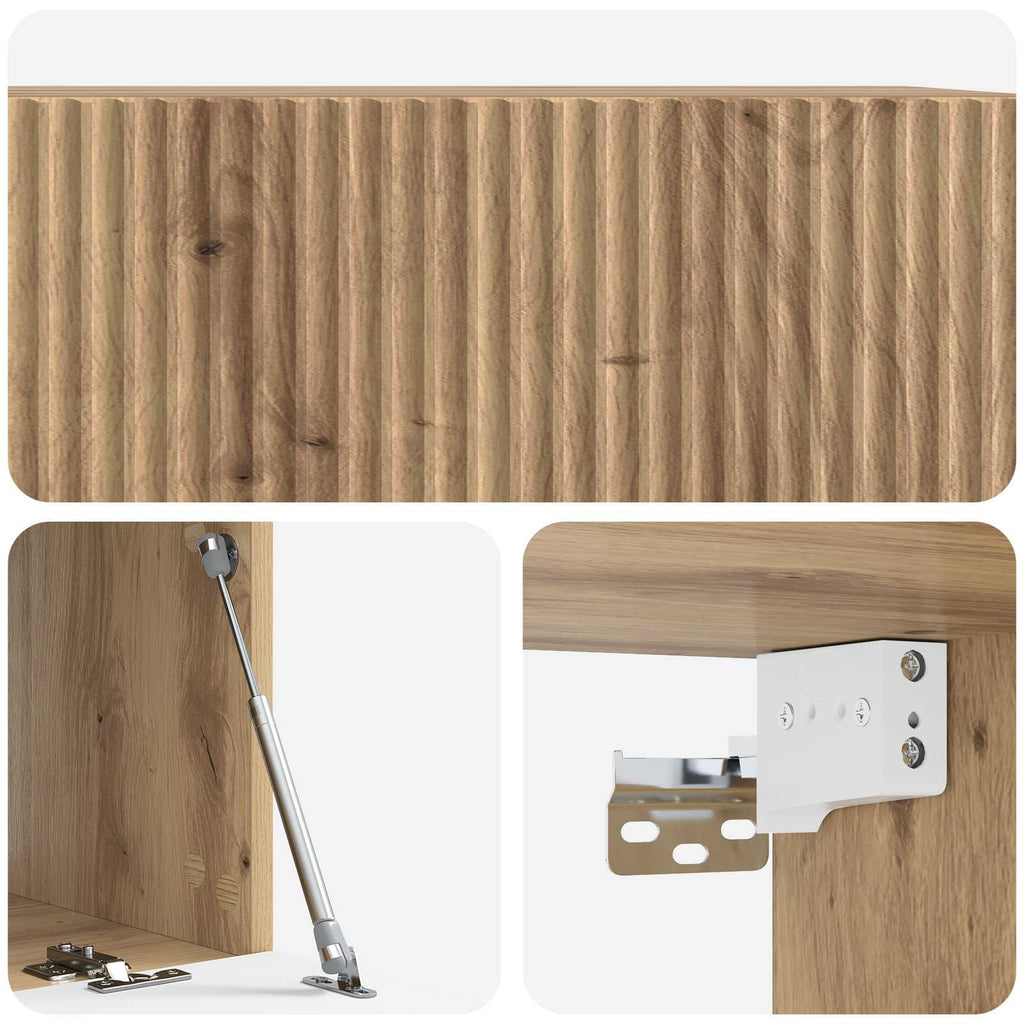 Wandmontierter TV-Schrank Artisan-Eiche 78,5 x 41 x 30 cm