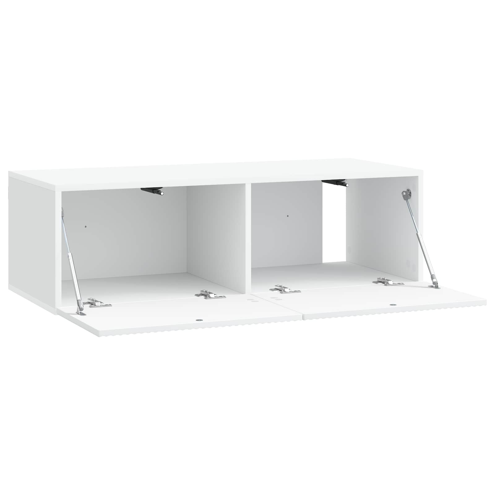 Wandmontierter TV-Schrank Weiß 98 x 41 x 30 cm Holzwerkstoff