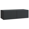 Wandmontierter TV-Schrank Schwarz 98 x 41 x 30 cm Holzwerkstoff