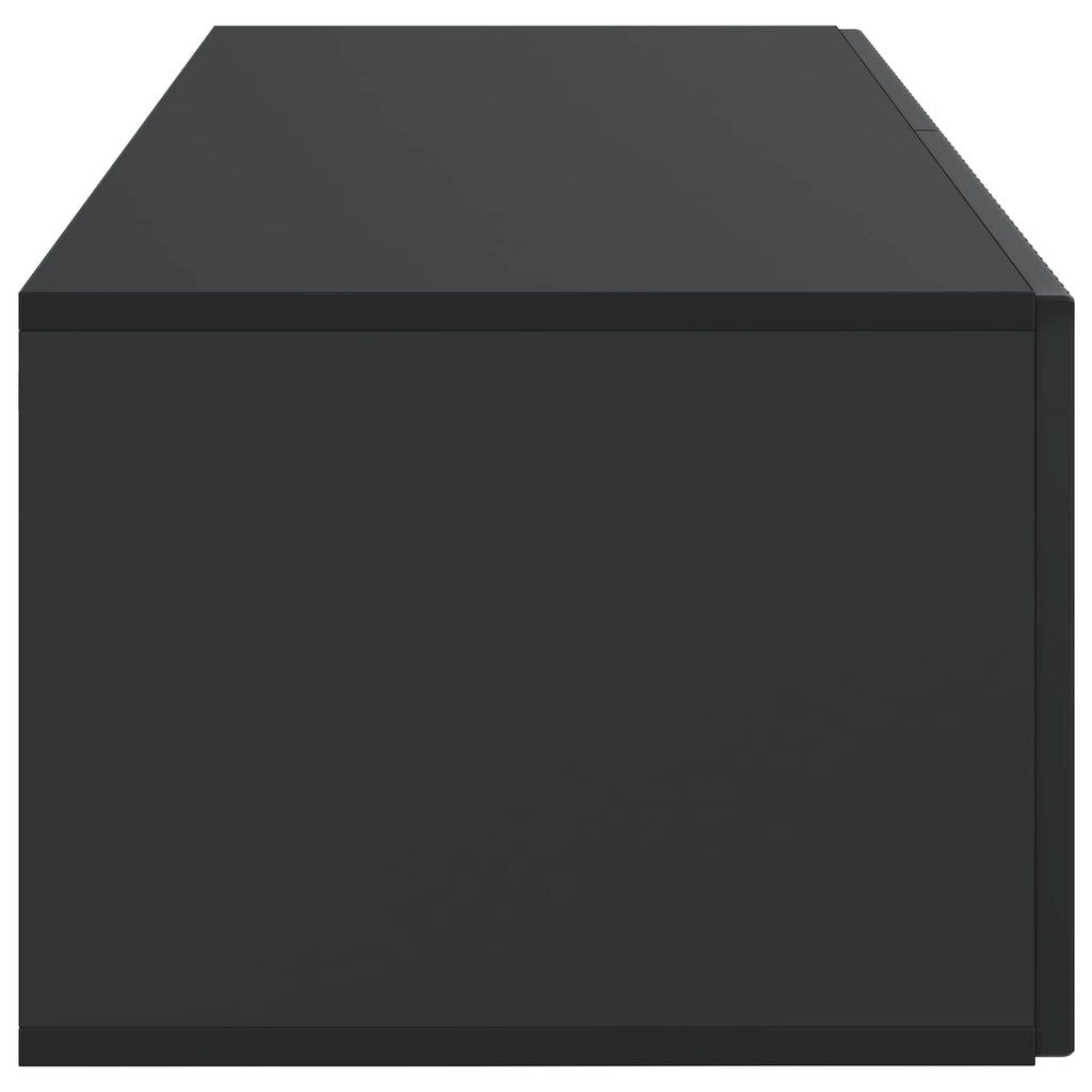 Wandmontierter TV-Schrank Schwarz 98 x 41 x 30 cm Holzwerkstoff