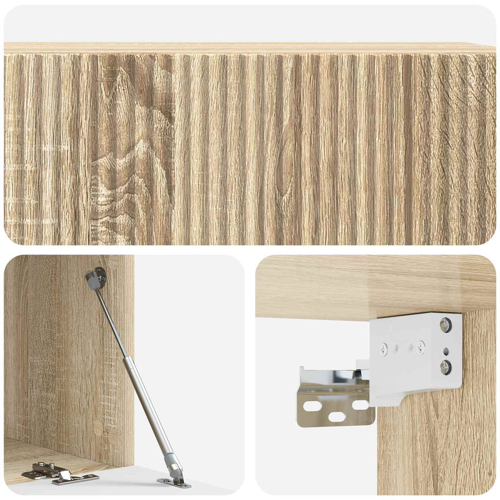 Wandmontierter TV-Schrank Sonoma-Eiche 98 x 41 x 30 cm