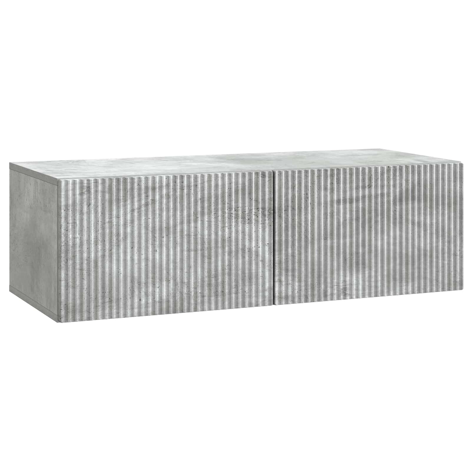 Wandmontierter TV-Schrank Betongrau 98 x 41 x 30 cm
