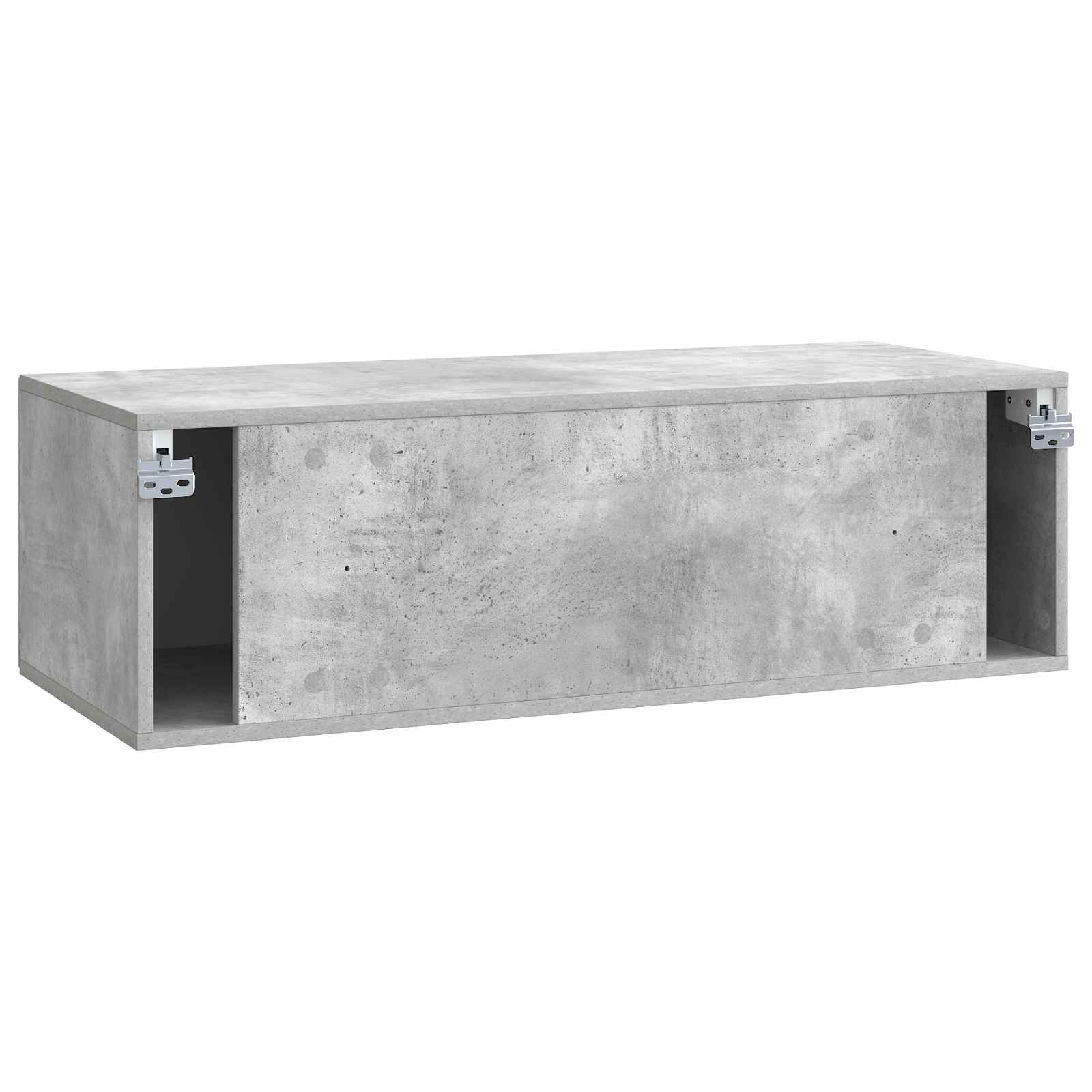 Wandmontierter TV-Schrank Betongrau 98 x 41 x 30 cm