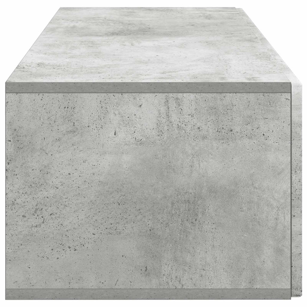Wandmontierter TV-Schrank Betongrau 98 x 41 x 30 cm