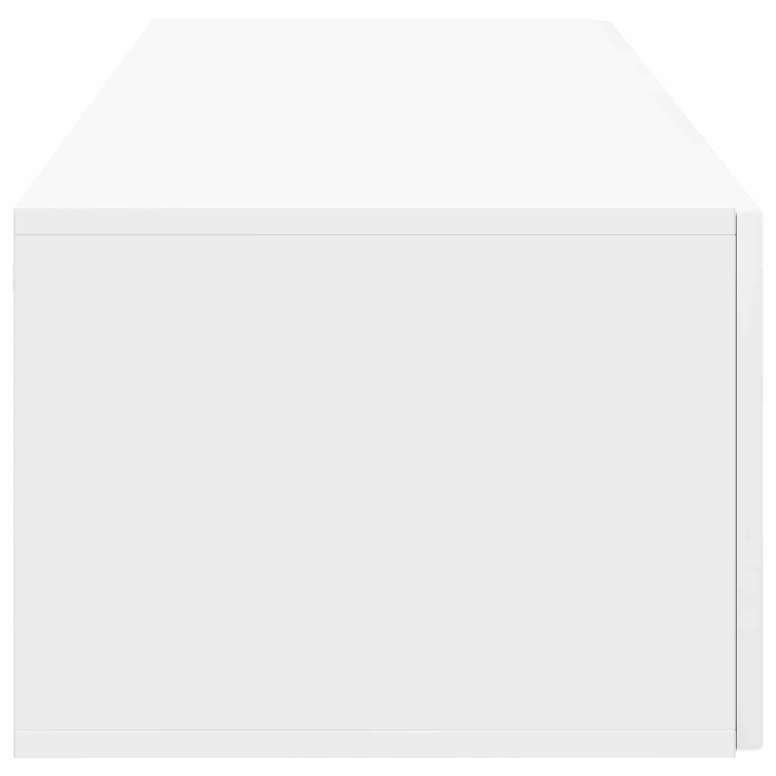 Wandmontierter TV-Schrank Hochglanz Weiß 98 x 41 x 30 cm