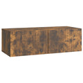 Wandmontierter TV-Schrank Geräucherte Eiche 98 x 41 x 30 cm