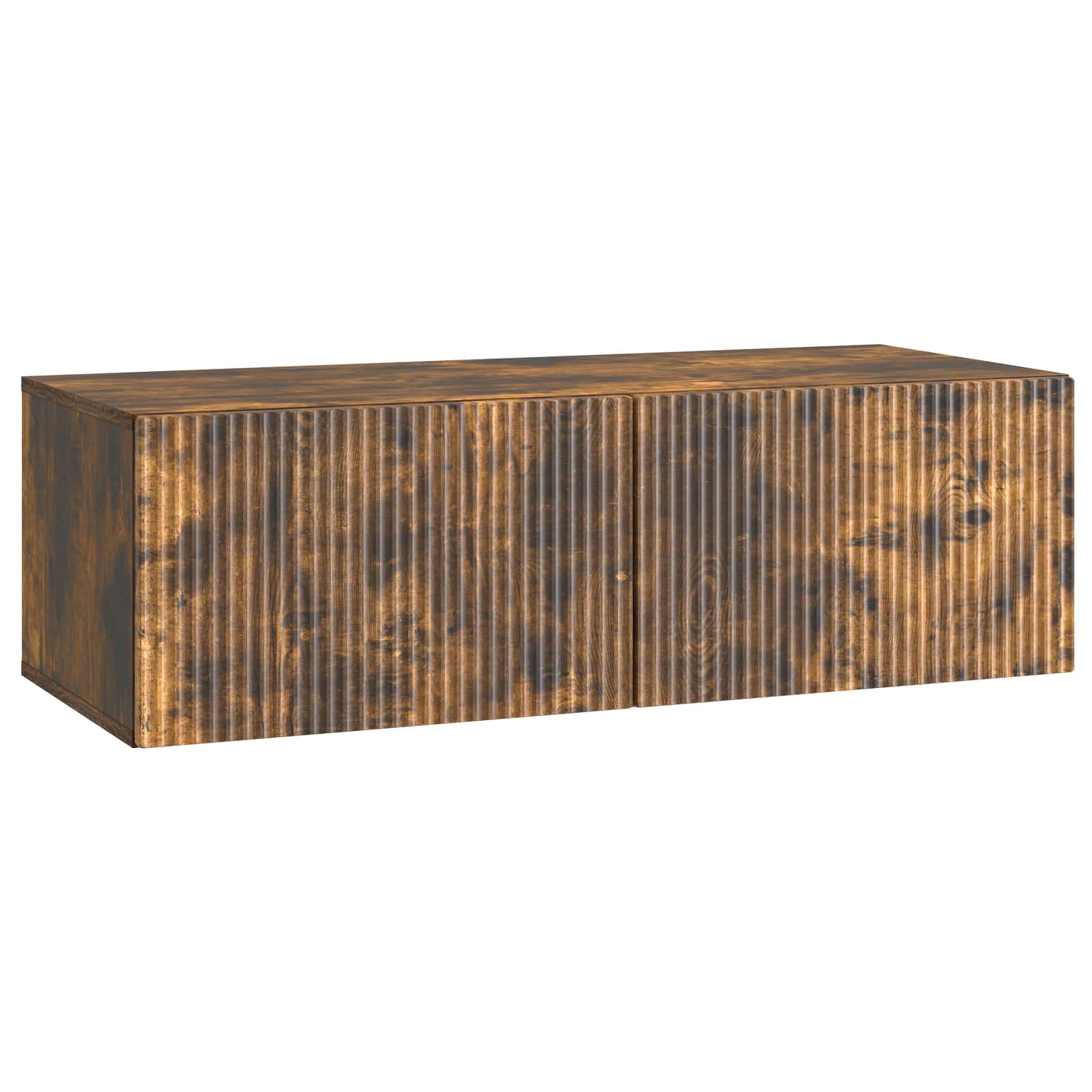 Wandmontierter TV-Schrank Geräucherte Eiche 98 x 41 x 30 cm
