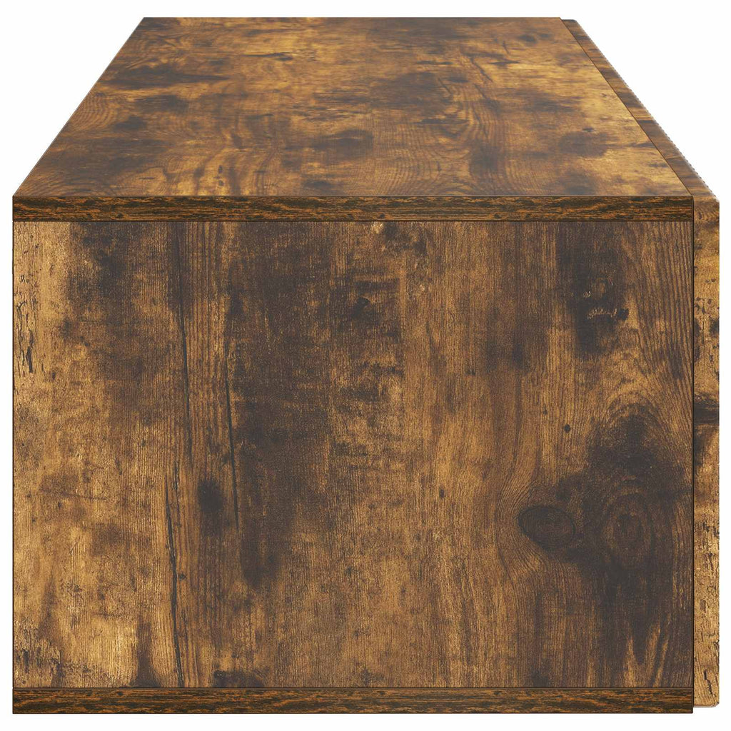 Wandmontierter TV-Schrank Geräucherte Eiche 98 x 41 x 30 cm