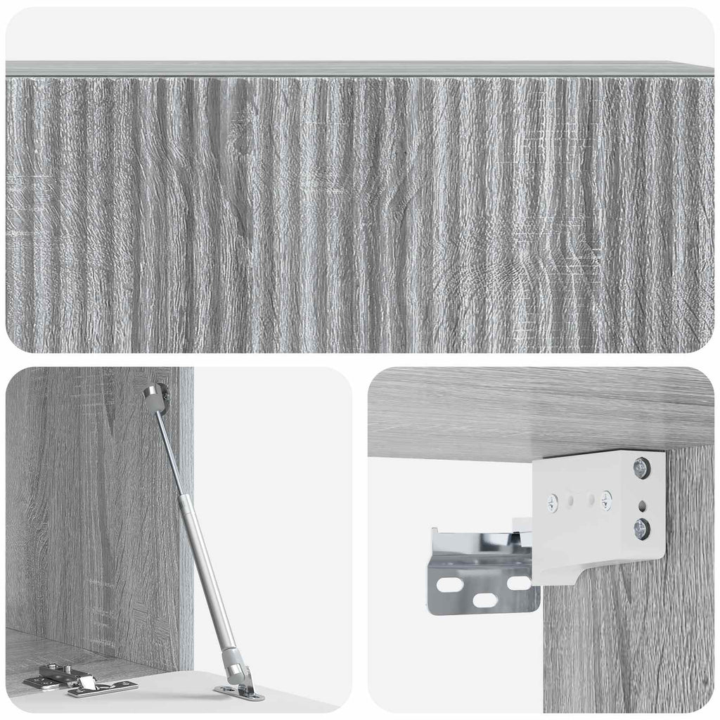 Wandmontierter TV-Schrank Graues Sonoma 98 x 41 x 30 cm