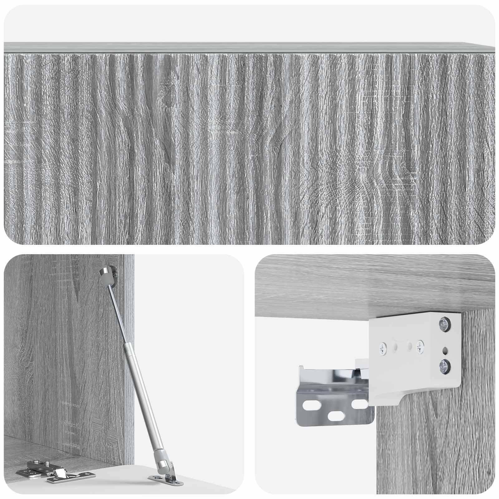 Wandmontierter TV-Schrank Graues Sonoma 98 x 41 x 30 cm