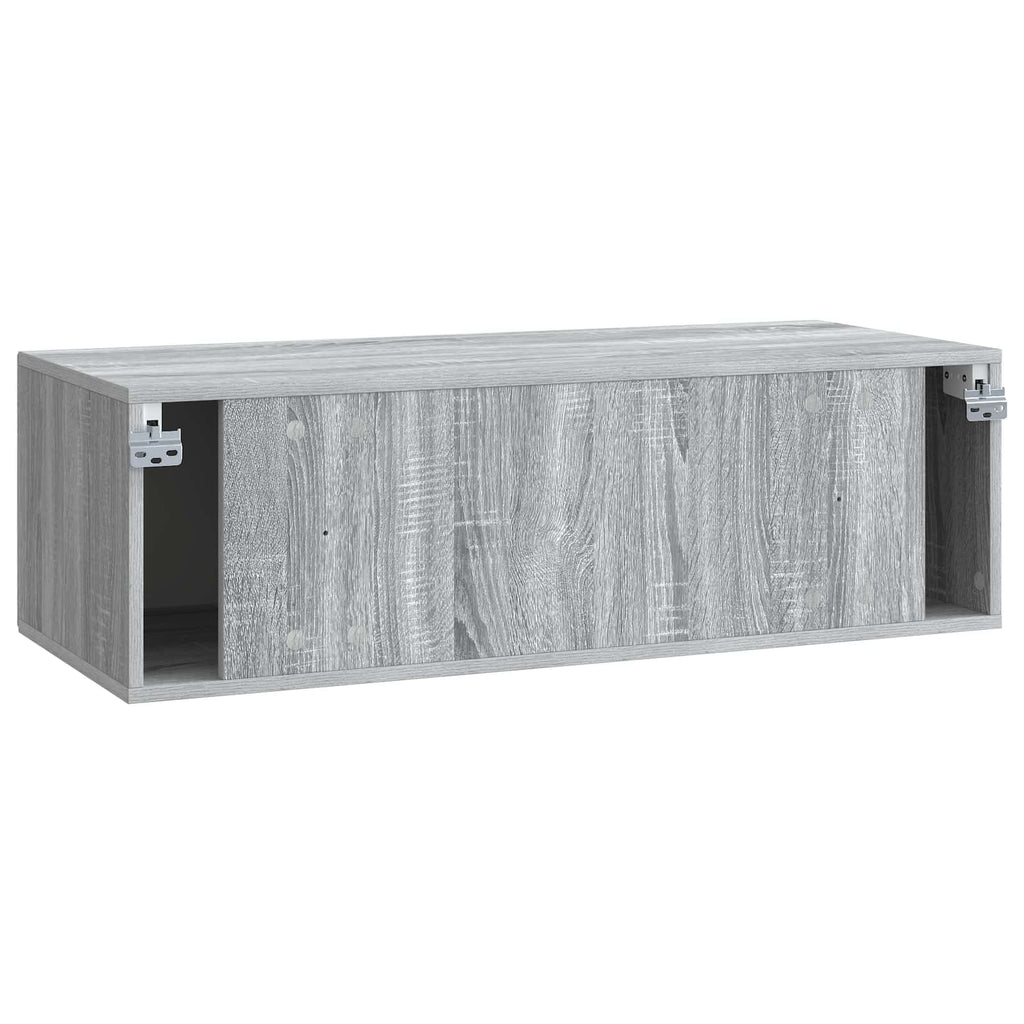 Wandmontierter TV-Schrank Graues Sonoma 98 x 41 x 30 cm
