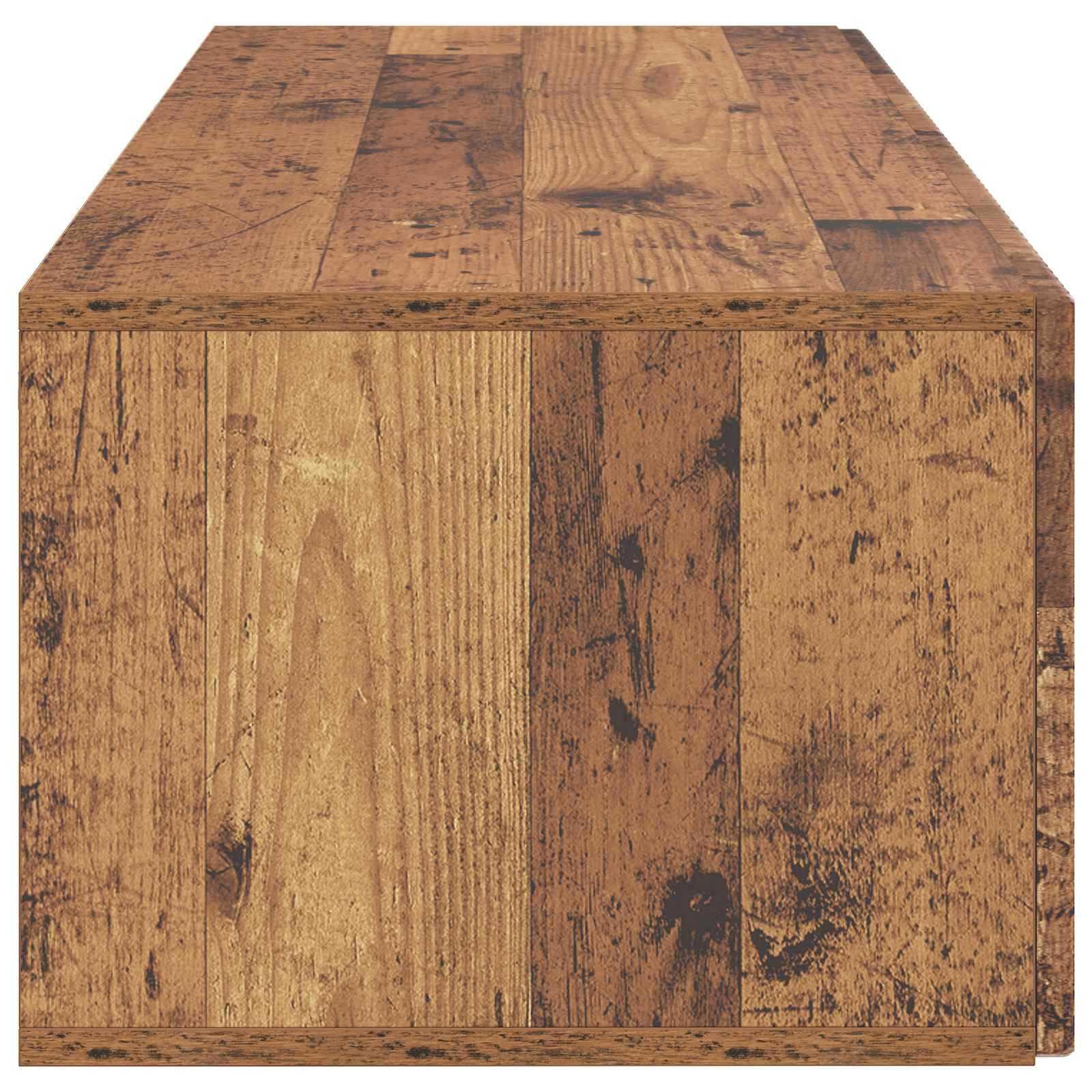 Wandmontierter TV-Schrank Altholz 98 x 41 x 30 cm Holzwerkstoff