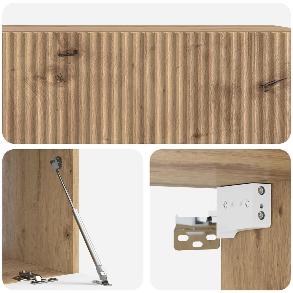 Wandmontierter TV-Schrank Artisan-Eiche 98 x 41 x 30 cm