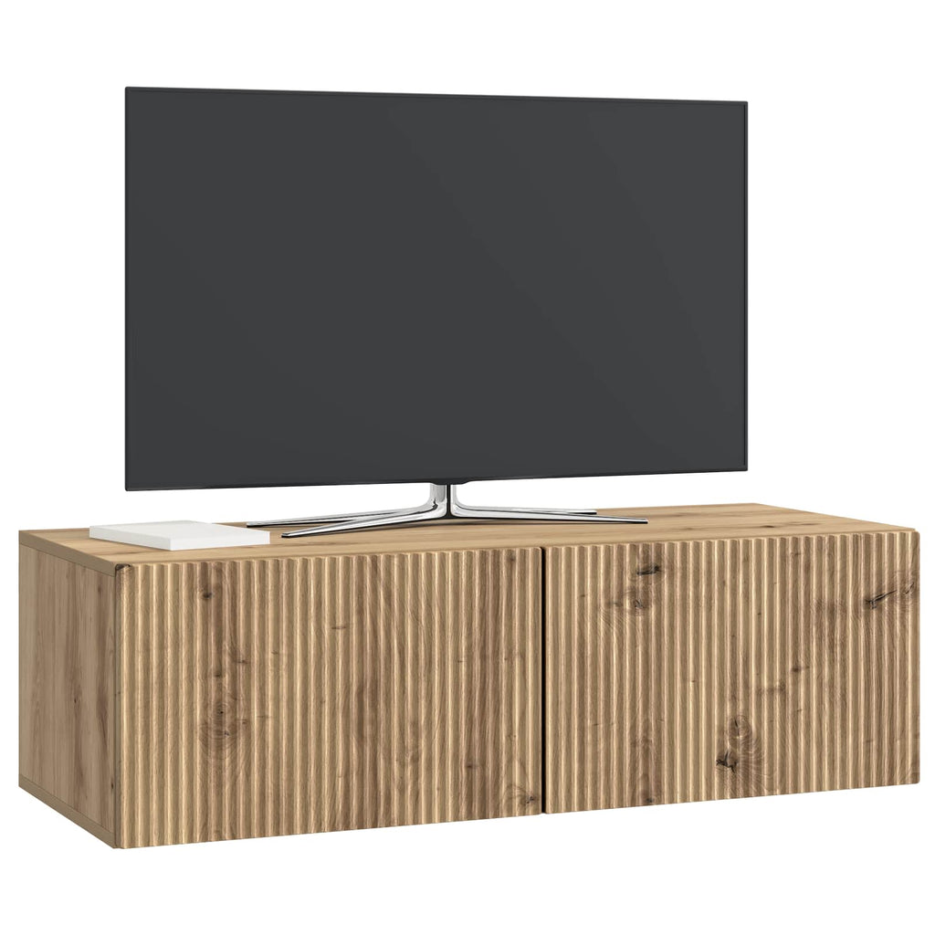 Wandmontierter TV-Schrank Artisan-Eiche 98 x 41 x 30 cm