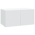 Wandmontierter TV-Schrank Weiß 59,5 x 31 x 30 cm Holzwerkstoff