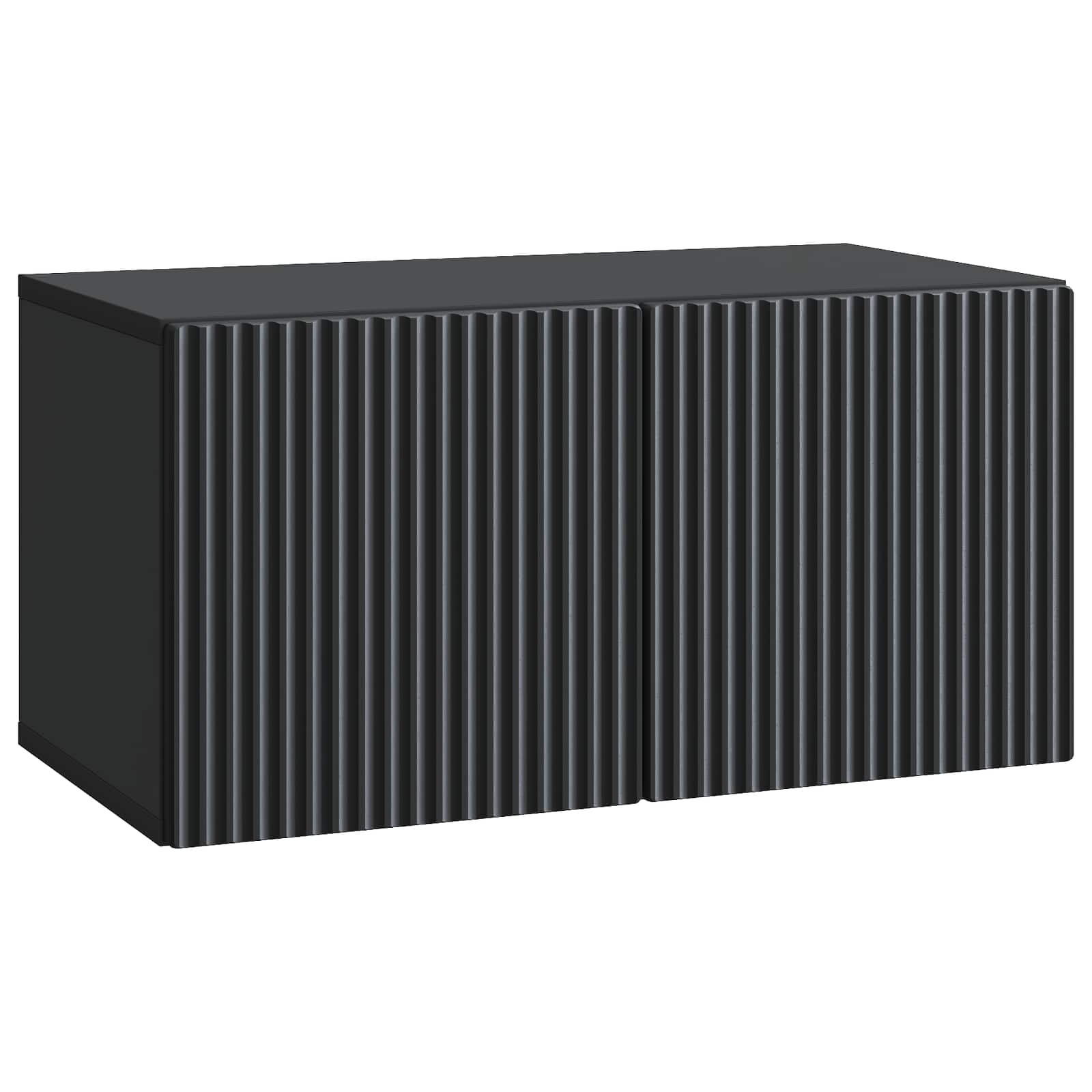 Wandmontierter TV-Schrank Schwarz 59,5 x 31 x 30 cm