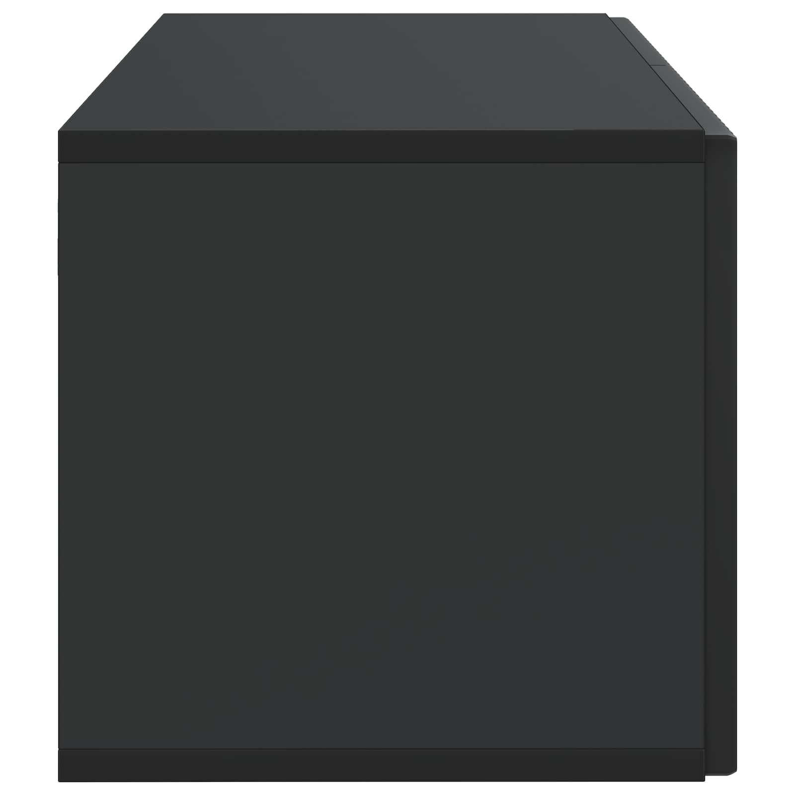 Wandmontierter TV-Schrank Schwarz 59,5 x 31 x 30 cm
