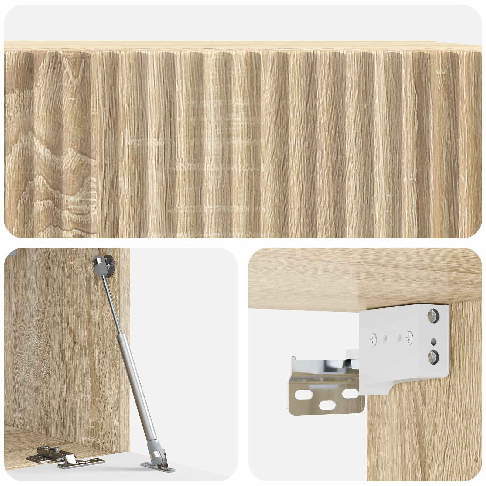 Wandmontierter TV-Schrank Sonoma-Eiche 59,5 x 31 x 30 cm