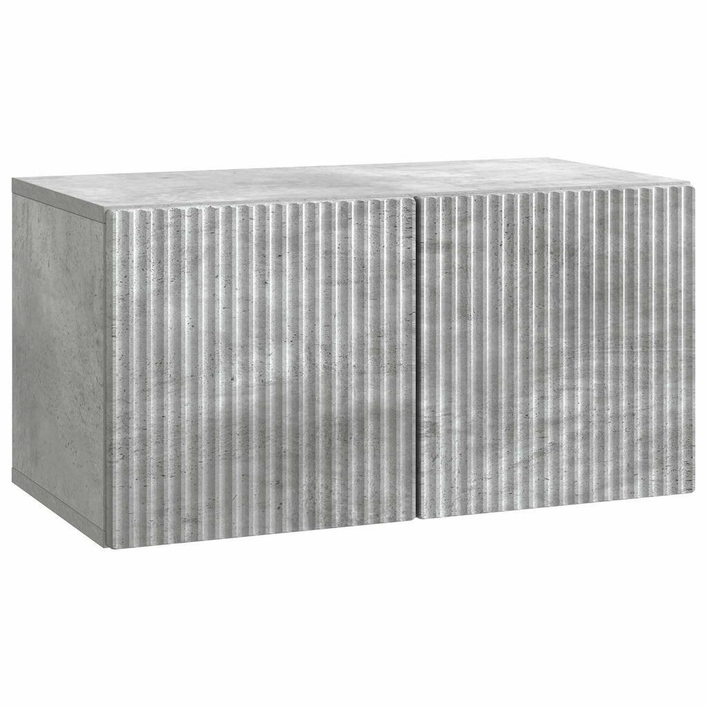 Wandmontierter TV-Schrank Betongrau 59,5 x 31 x 30 cm