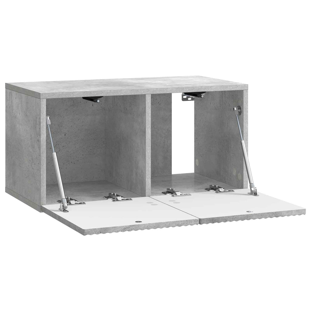 Wandmontierter TV-Schrank Betongrau 59,5 x 31 x 30 cm