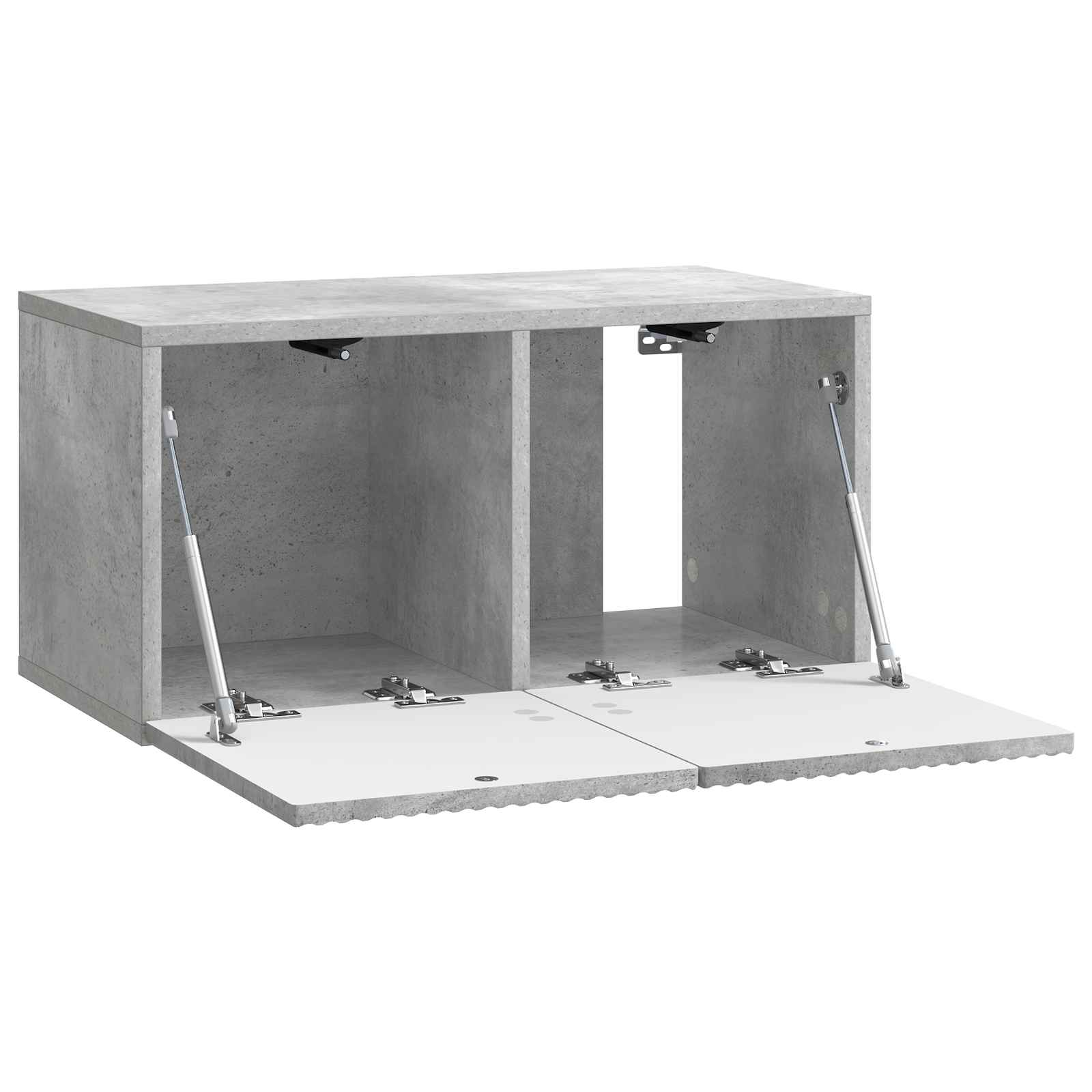 Wandmontierter TV-Schrank Betongrau 59,5 x 31 x 30 cm