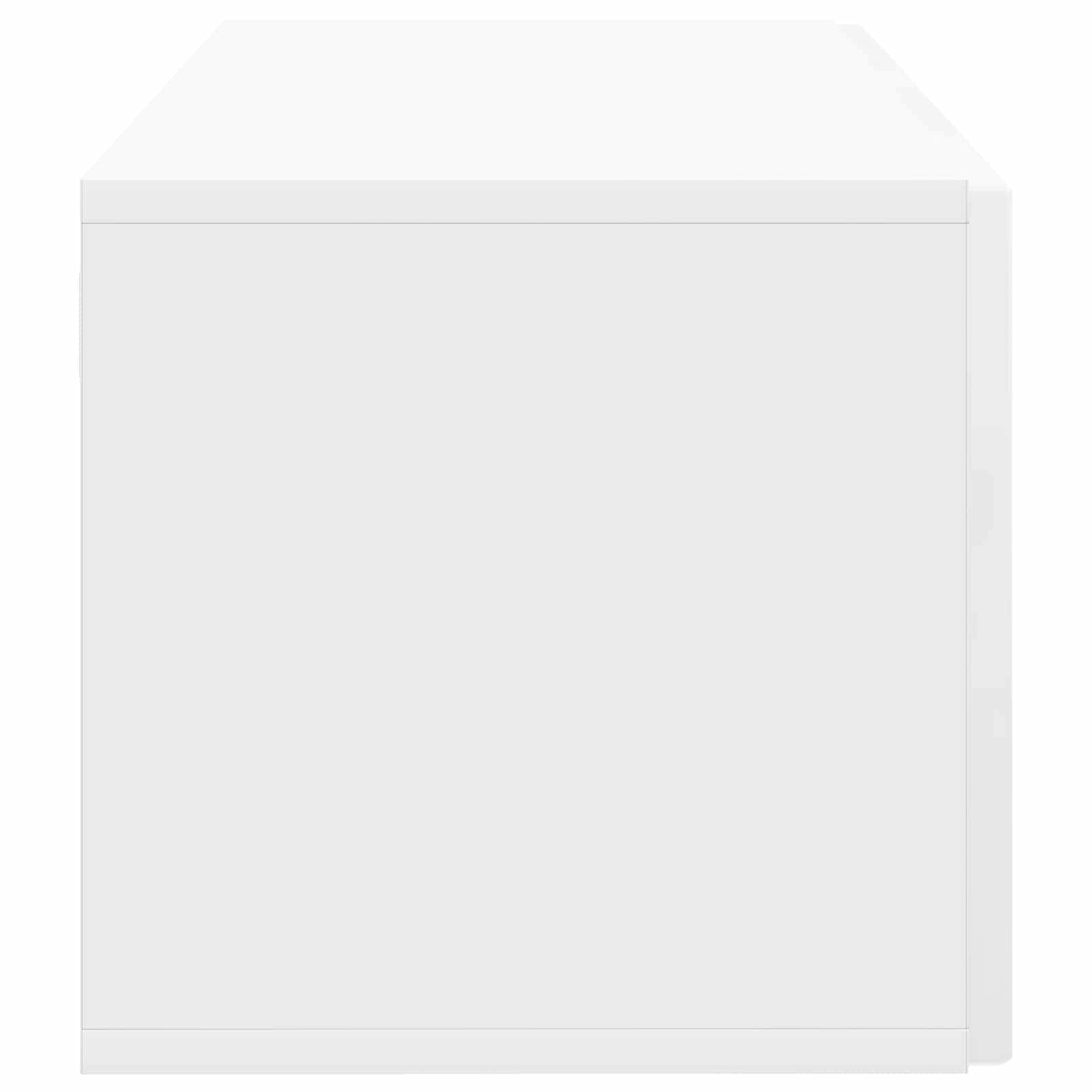 Wandmontierter TV-Schrank Hochglanz Weiß 59,5 x 31 x 30 cm