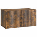 Wandmontierter TV-Schrank Geräucherte Eiche 59,5 x 31 x 30 cm