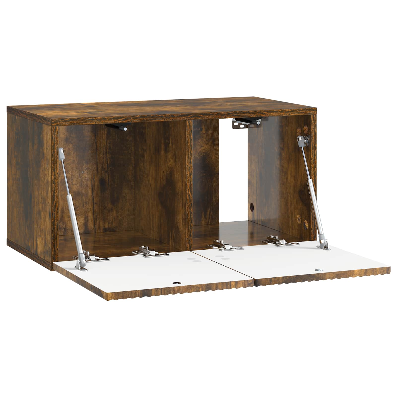 Wandmontierter TV-Schrank Geräucherte Eiche 59,5 x 31 x 30 cm