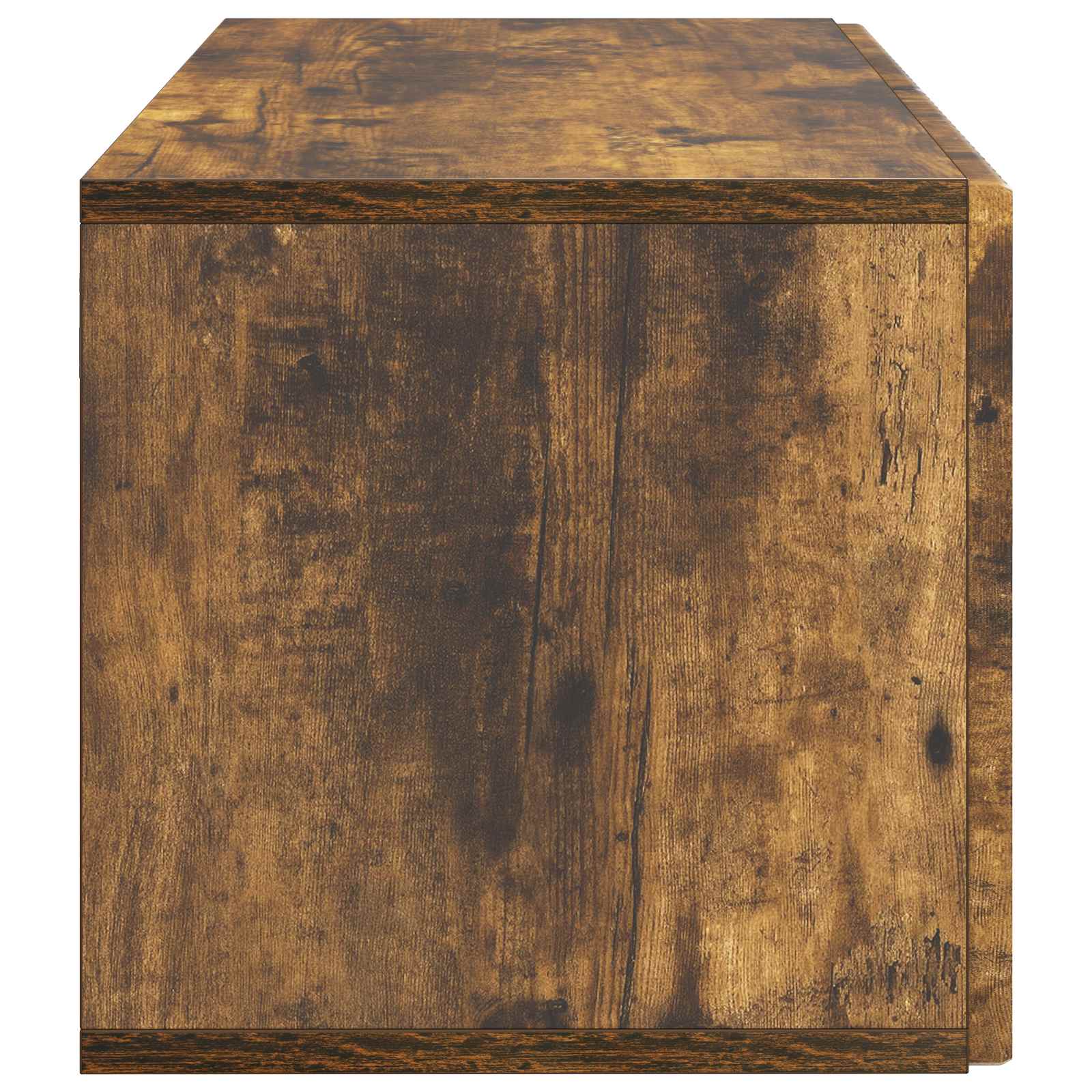 Wandmontierter TV-Schrank Geräucherte Eiche 59,5 x 31 x 30 cm