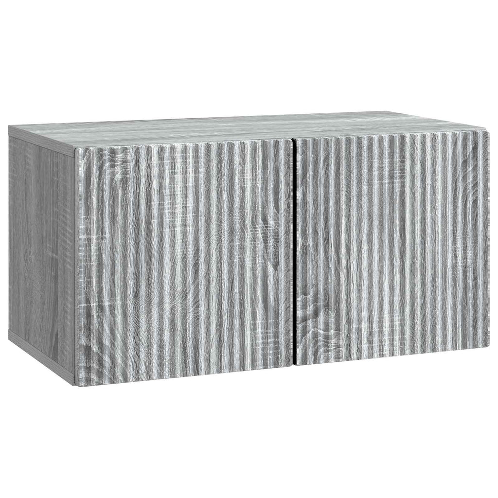 Wandmontierter TV-Schrank Graues Sonoma 59,5 x 31 x 30 cm
