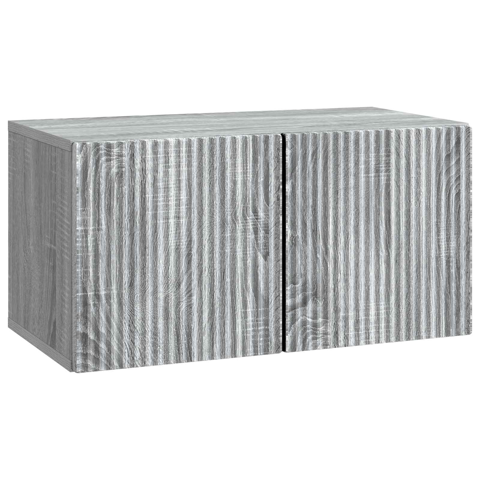 Wandmontierter TV-Schrank Graues Sonoma 59,5 x 31 x 30 cm