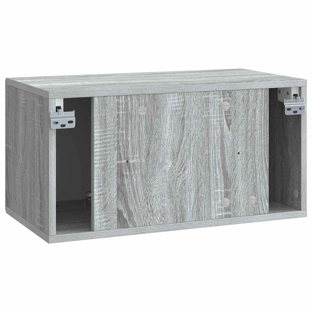 Wandmontierter TV-Schrank Graues Sonoma 59,5 x 31 x 30 cm