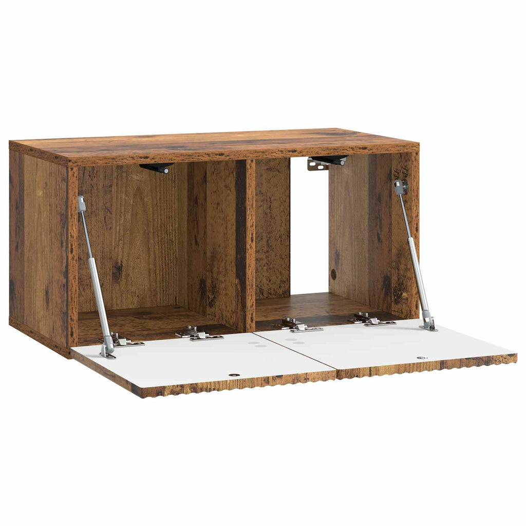 Wandmontierter TV-Schrank Altholz 59,5 x 31 x 30 cm