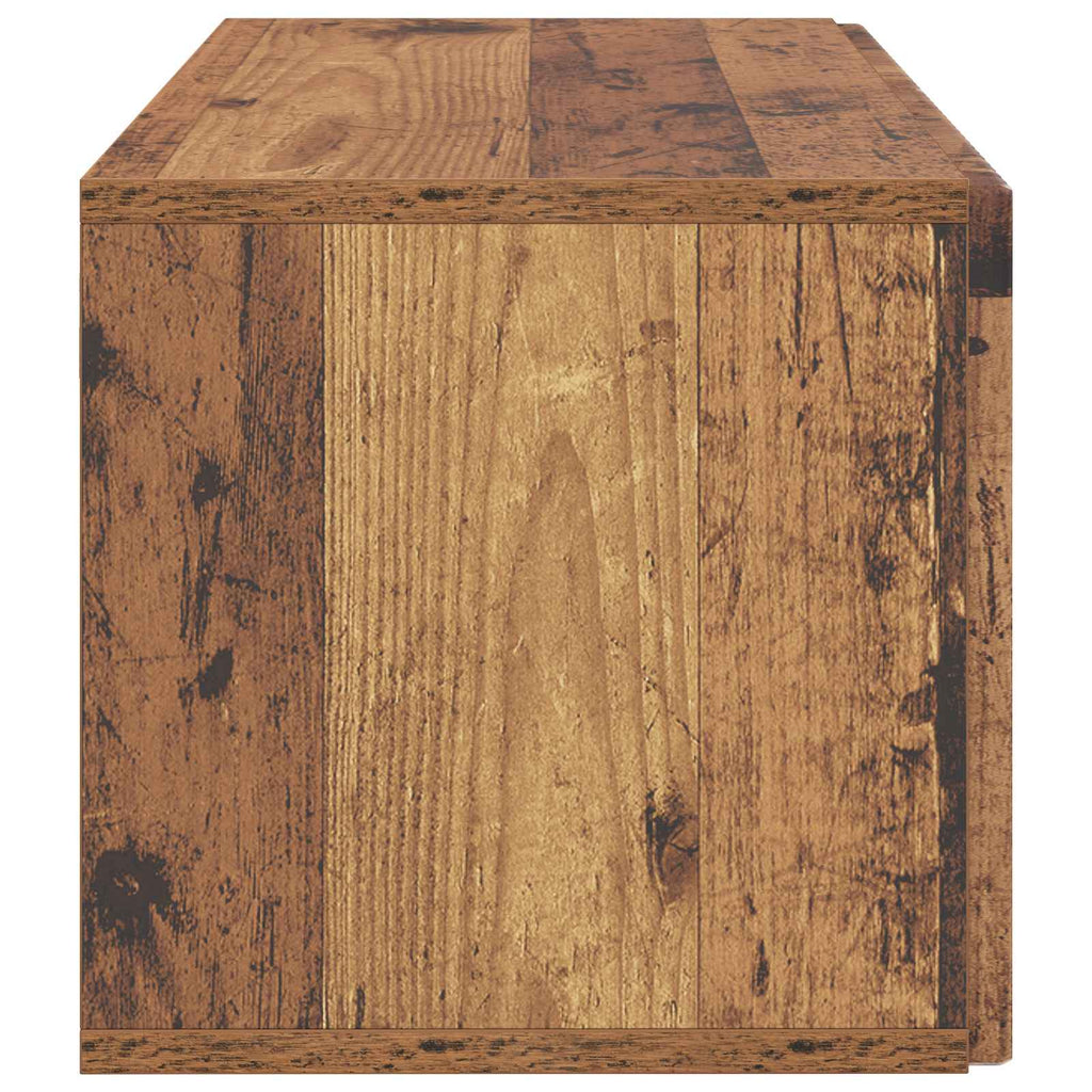 Wandmontierter TV-Schrank Altholz 59,5 x 31 x 30 cm