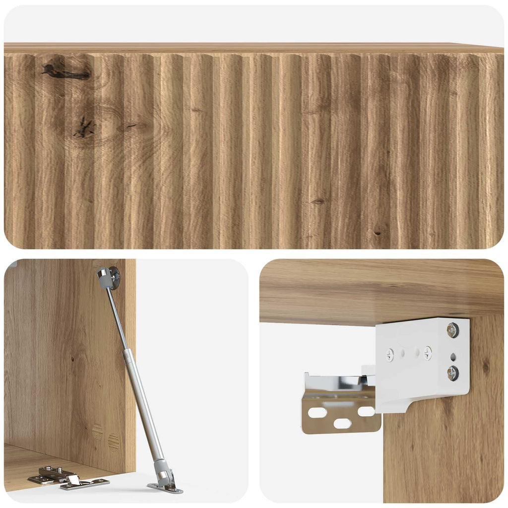 Wandmontierter TV-Schrank Artisan-Eiche 59,5 x 31 x 30 cm
