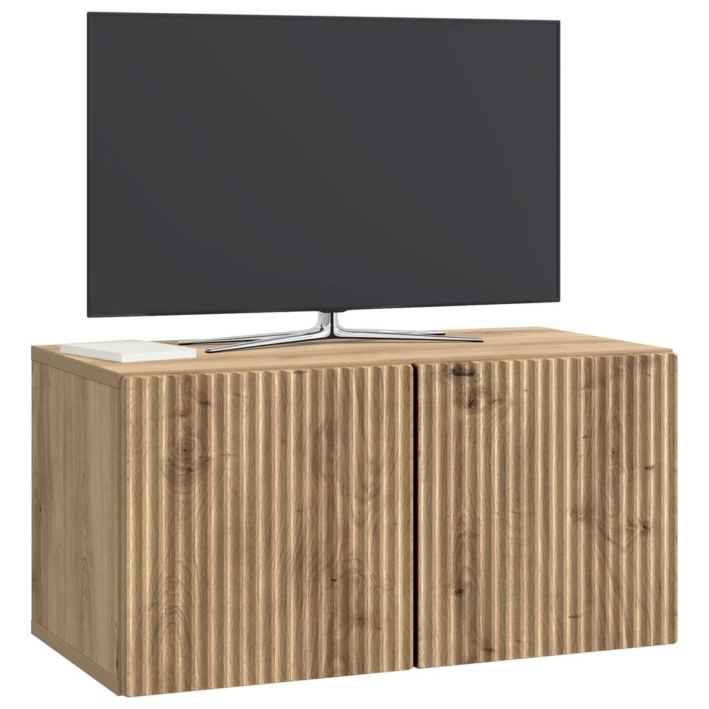 Wandmontierter TV-Schrank Artisan-Eiche 59,5 x 31 x 30 cm