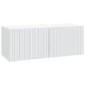 Wandmontierter TV-Schrank Weiß 78,5 x 31 x 30 cm Holzwerkstoff