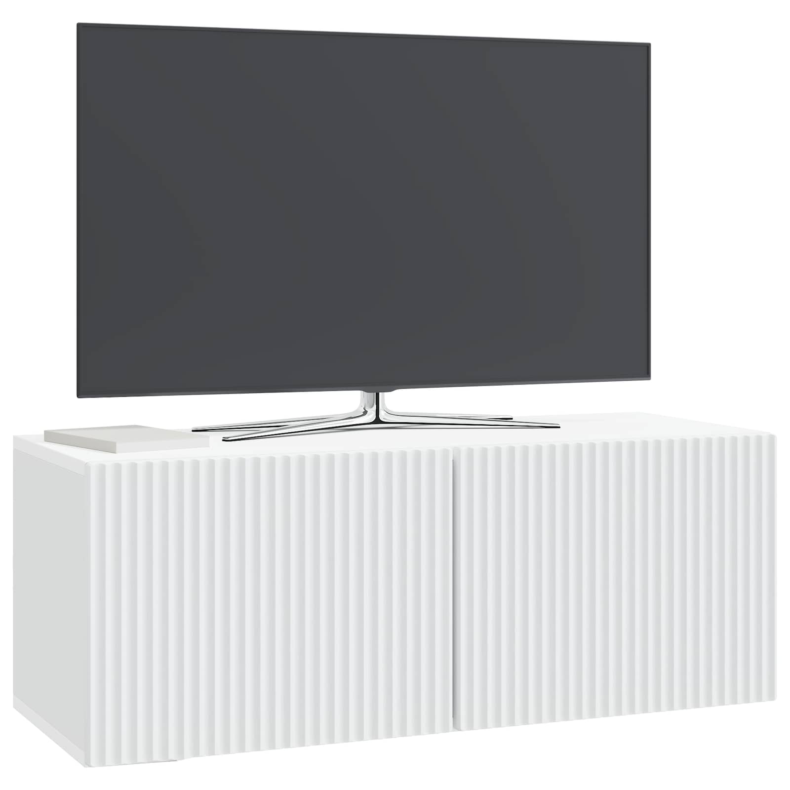 Wandmontierter TV-Schrank Weiß 78,5 x 31 x 30 cm Holzwerkstoff