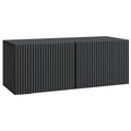 Wandmontierter TV-Schrank Schwarz 78,5 x 31 x 30 cm