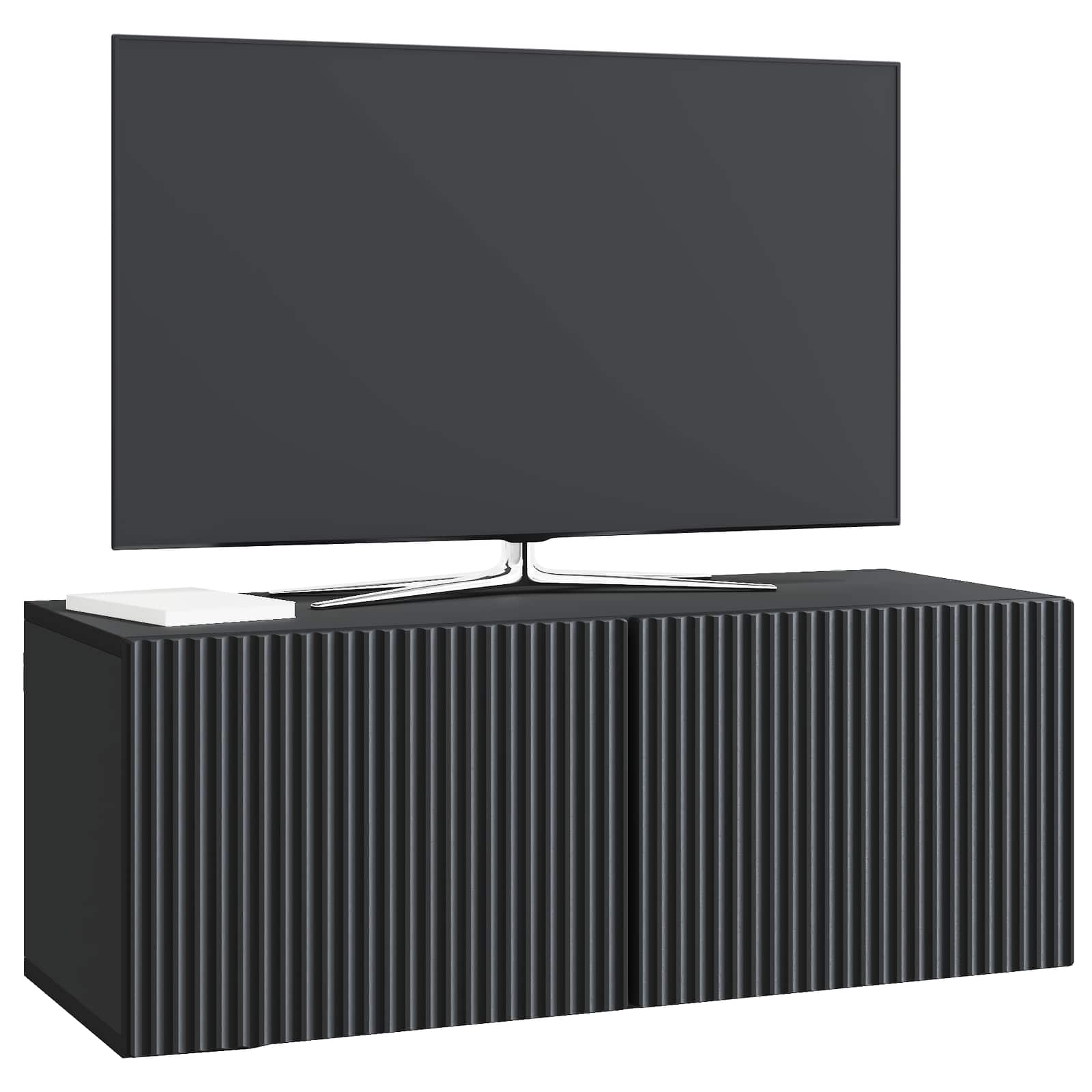 Wandmontierter TV-Schrank Schwarz 78,5 x 31 x 30 cm