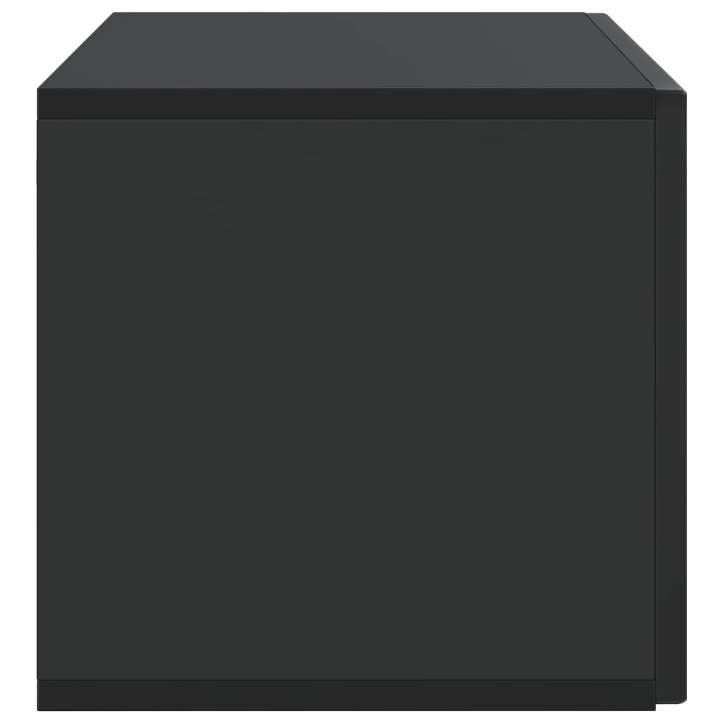 Wandmontierter TV-Schrank Schwarz 78,5 x 31 x 30 cm