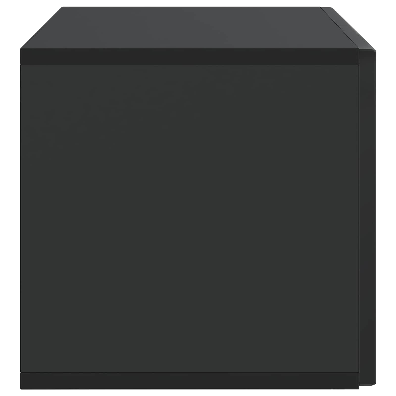 Wandmontierter TV-Schrank Schwarz 78,5 x 31 x 30 cm