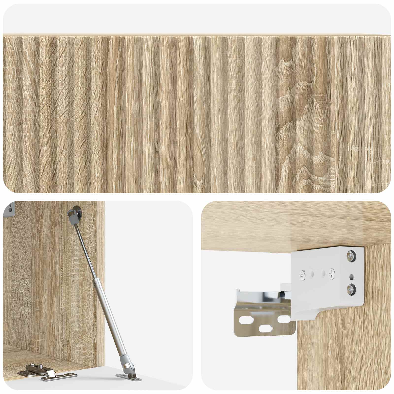 Wandmontierter TV-Schrank Sonoma-Eiche 78,5 x 31 x 30 cm