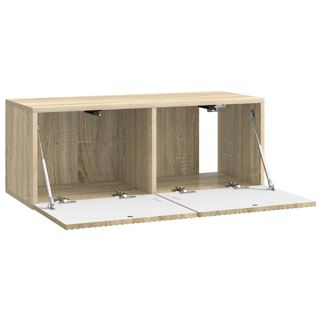 Wandmontierter TV-Schrank Sonoma-Eiche 78,5 x 31 x 30 cm