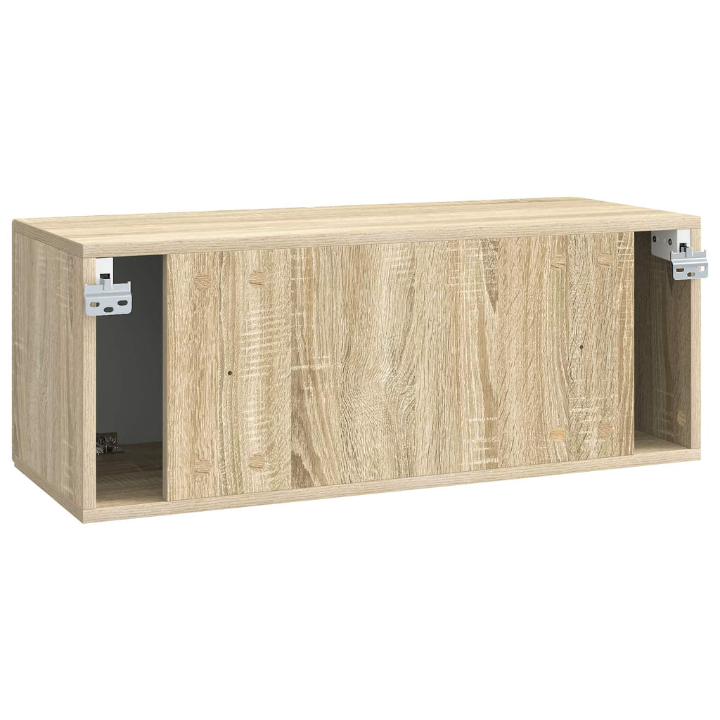 Wandmontierter TV-Schrank Sonoma-Eiche 78,5 x 31 x 30 cm
