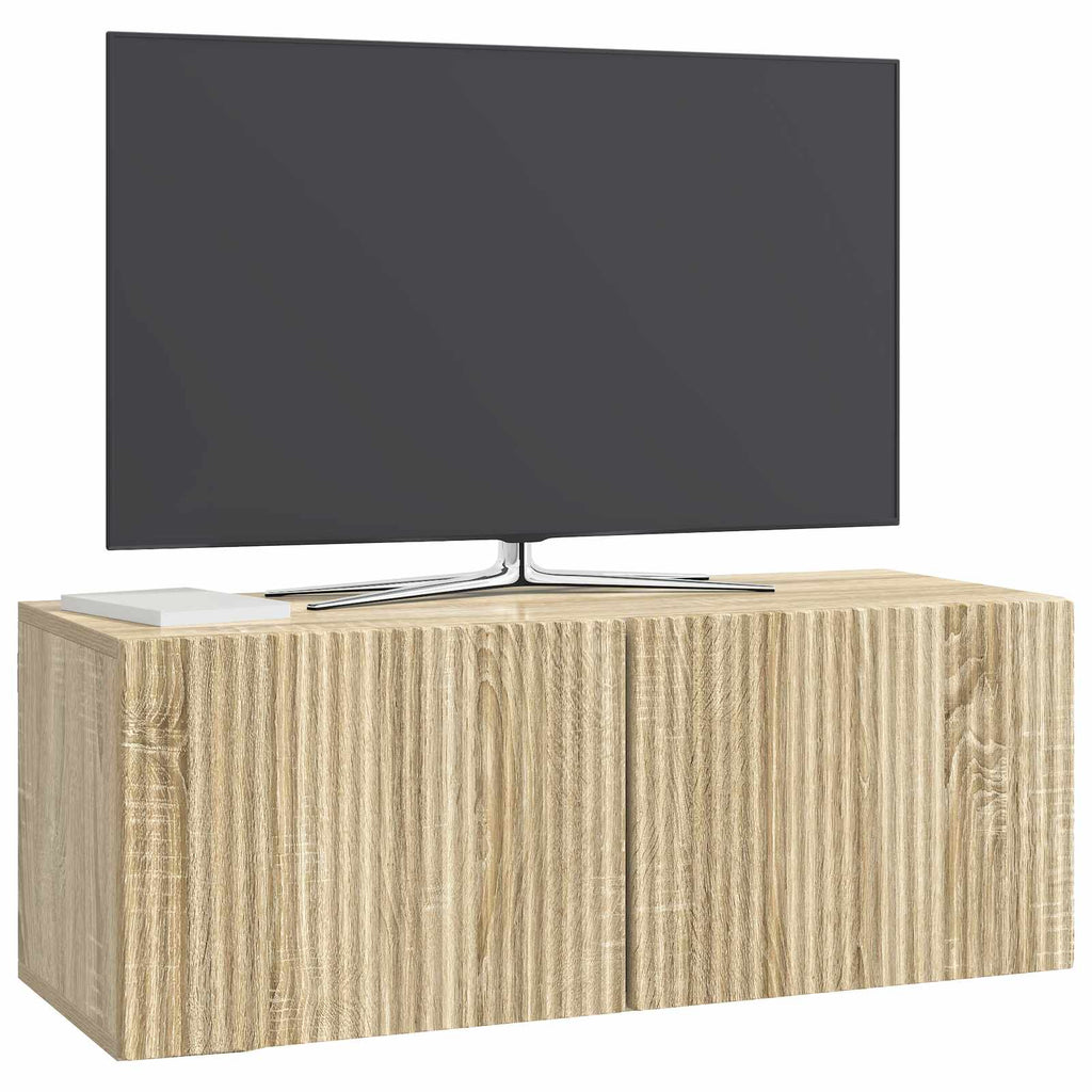 Wandmontierter TV-Schrank Sonoma-Eiche 78,5 x 31 x 30 cm