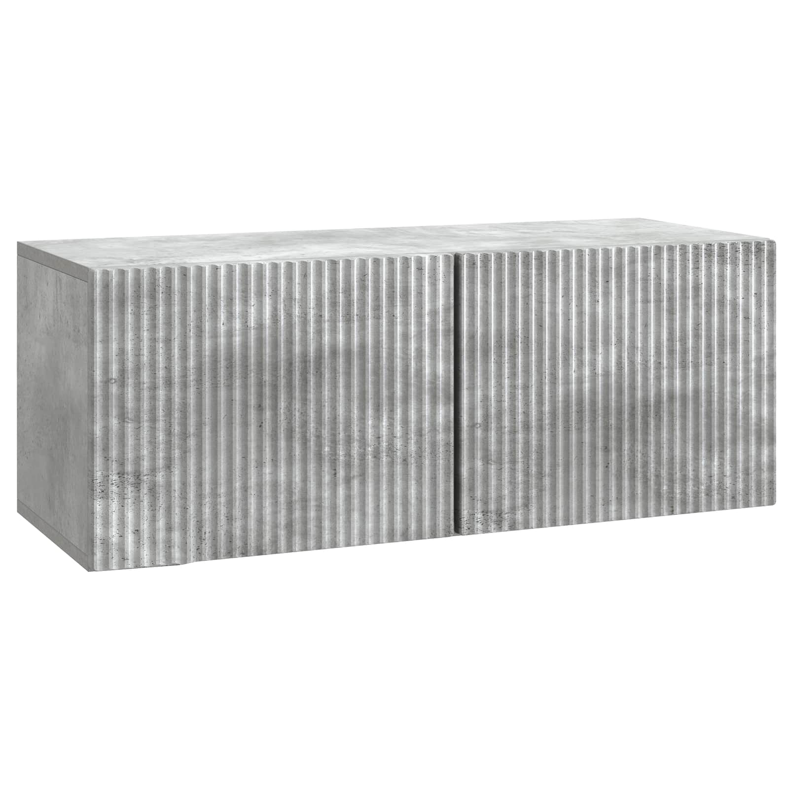 Wandmontierter TV-Schrank Betongrau 78,5 x 31 x 30 cm