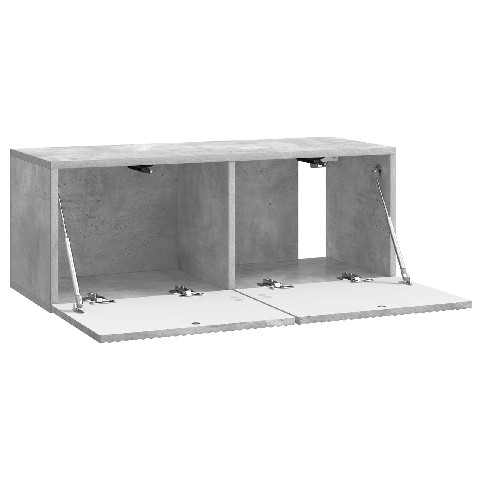 Wandmontierter TV-Schrank Betongrau 78,5 x 31 x 30 cm